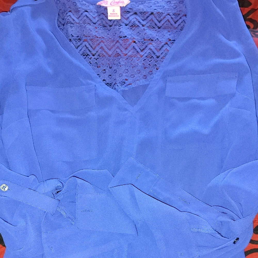 Blue Lace Blouse